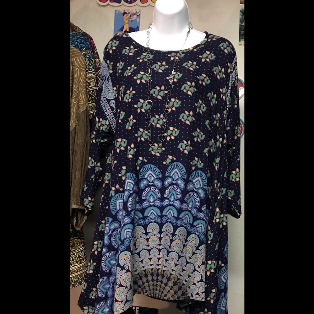 NWT.  Sacred Threads Blouse/Tunic.    220163.   LG/CL/GR01 - Picture 3 of 4